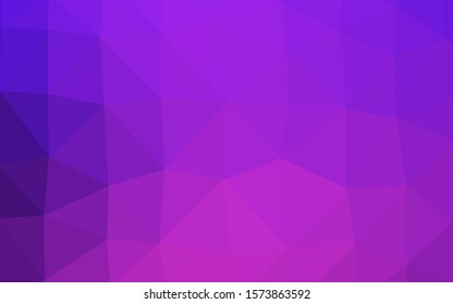Light Pink, Blue vector abstract polygonal texture. Creative illustration in halftone style with gradient. Template for your brand book.