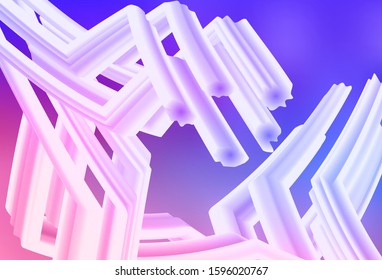 Light Pink, Blue vector abstract bright texture. Creative illustration in halftone style with gradient. New style for your business design.