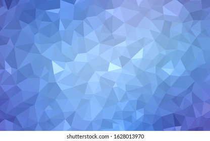 Light Pink, Blue vector abstract mosaic pattern. Geometric illustration in Origami style with gradient.  A completely new design for your leaflet.