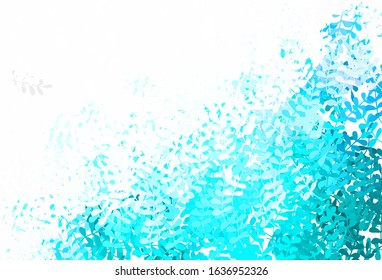 Light Pink, Blue vector abstract backdrop with leaves. An elegant bright illustration with leaves in Natural style. A new texture for your wallpaper design.