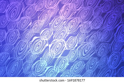 Light Pink, Blue vector abstract doodle wallpaper. A completely new color illustration in doodle style with roses. The template can be used as a background for cell phones.
