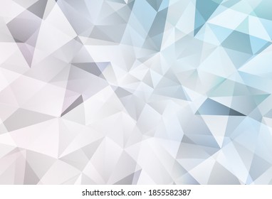 Light Pink, Blue vector abstract mosaic backdrop. Colorful illustration in polygonal style with gradient. Brand new design for your business.