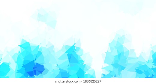 Textura de triángulo abstracto de vector azul y rosa claro. Ilustración abstracta moderna con triángulos poligonales. Fondo de escritorio para tus aplicaciones web.