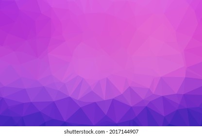 Light Pink, Blue vector abstract mosaic backdrop. Colorful illustration in Origami style with gradient.  Polygonal design for your web site.