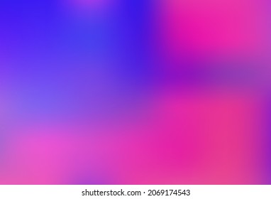 Patrón de bokeh abstracto del vector azul y rosa claro. Ilustración abstracta moderna con gradiente. Diseño sencillo para su negocio.
