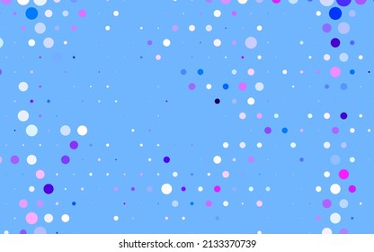 Light Pink, Blue vector Abstract illustration with colored bubbles in nature style. Blurred decorative design in abstract style with bubbles. Simple design for your web site.