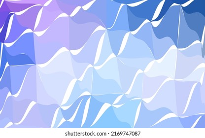Light Pink, Blue vector abstract textured polygonal background. Blurry triangle design. Pattern can be used for background.