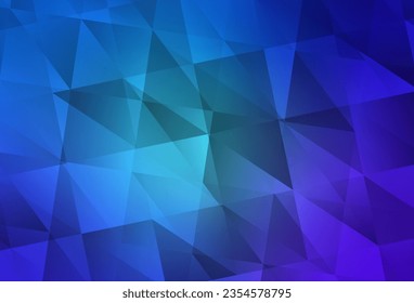 Light Pink, Blue vector abstract mosaic backdrop. Modern abstract illustration with triangles. New template for your brand book.