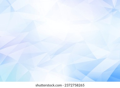 Light Pink, Blue vector abstract polygonal template. Shining colorful illustration with triangles. Brand new design for your business.