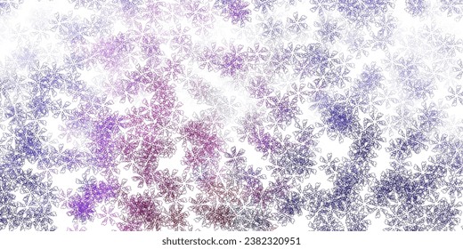 Light pink, blue vector abstract artwork with leaves. Sketchy doodles with leaves on blurred background. Colorful pattern for spring parties.