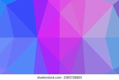 Light Pink, Blue vector abstract polygonal texture. An elegant bright illustration with gradient. A completely new template for your business design.