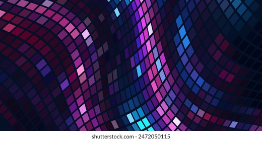 Hellrosa, blaue Vektorgrafik abstrakter strukturierter polygonaler Hintergrund. Unscharfes rechteckiges Design. Das Muster mit sich wiederholenden Rechtecken kann für den Hintergrund verwendet werden.