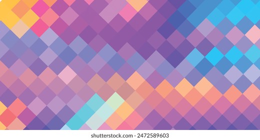 Light Pink, Blue vector abstract textured polygonal background. Blurry rectangular design. The pattern with repeating rectangles can be used for background.