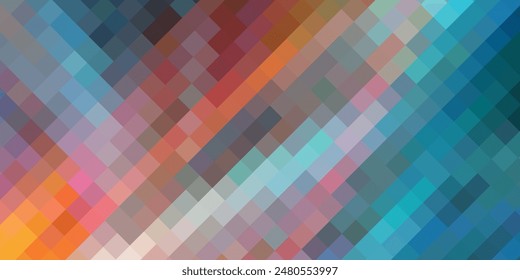 Light Pink, Blue vector abstract textured polygonal background. Blurry rectangular design. The pattern with repeating rectangles can be used for background.