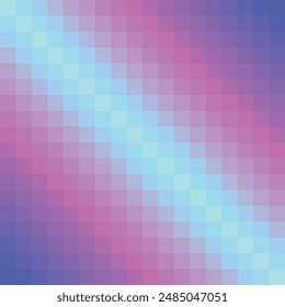 Light Pink, Blue vector abstract textured polygonal background. Blurry rectangular design. The pattern with repeating rectangles can be used for background. Pink and blue pixel gradient.