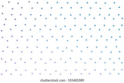 Light Pink Blue vector abstract colorful background, which consist of triangles. Pattern with colored triangles on white background.