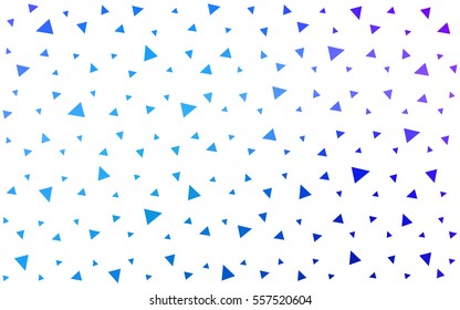 Light Pink Blue vector abstract colorful background, which consist of triangles. Pattern with colored triangles on white background.