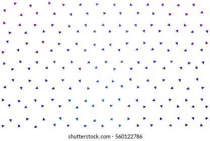 Light Pink Blue vector abstract colorful background, which consist of triangles. Pattern with colored triangles on white background.