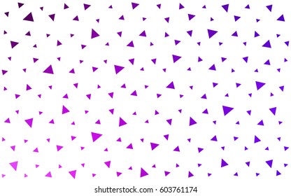 Light Pink, Blue vector abstract colorful background, which consist of triangles. Pattern with colored triangles on white background.