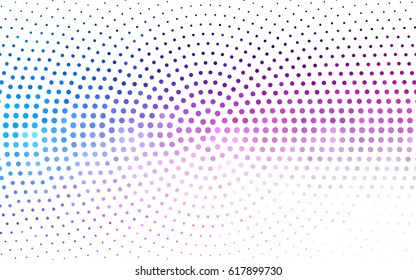Light Pink, Blue vector abstract pattern with circles. Geometry template for your business design. Background with colored spheres.