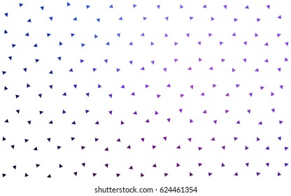 Light Pink, Blue vector abstract colorful background, which consist of triangles. Pattern with colored triangles on white background.