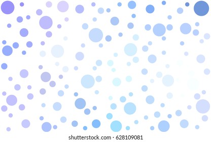 Light Pink, Blue vector abstract pattern with circles. Geometry template for your business design. Background with colored spheres.