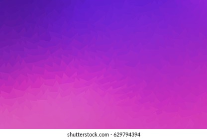 Light Pink, Blue vector abstract colorful background, which consist of triangles. Pattern with colored triangles on white background.