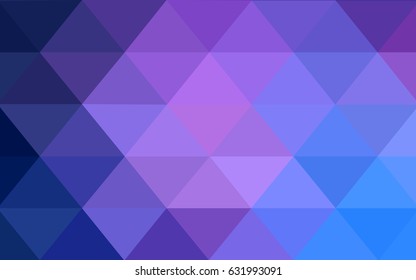 Light Pink, Blue vector abstract textured polygonal background. Blurry triangle design. Pattern can be used for background.