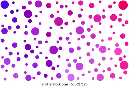 Light Pink, Blue vector abstract pattern with circles. Geometry template for your business design. Background with colored spheres.