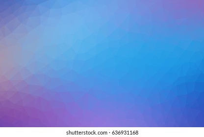 Light Pink, Blue vector abstract textured polygonal background. Blurry triangle design. Pattern can be used for background.
