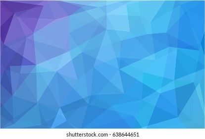 Light Pink, Blue vector abstract textured polygonal background. Blurry triangle design. Pattern can be used for background.