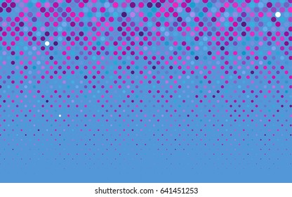Light Pink, Blue vector abstract pattern with circles. Geometry template for your business design. Background with colored spheres.