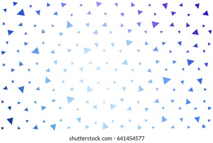 Light Pink, Blue vector abstract colorful background, which consist of triangles. Pattern with colored triangles on white background.