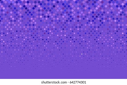 Light Pink, Blue vector abstract pattern with circles. Geometry template for your business design. Background with colored spheres.