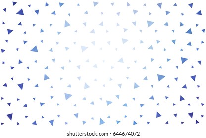 Light Pink, Blue vector abstract colorful background, which consist of triangles. Pattern with colored triangles on white background.