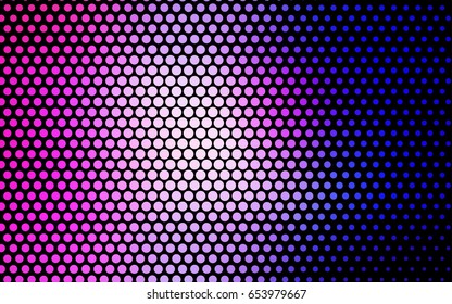 Light Pink, Blue vector abstract pattern with circles. Geometry template for your business design. Background with colored spheres.