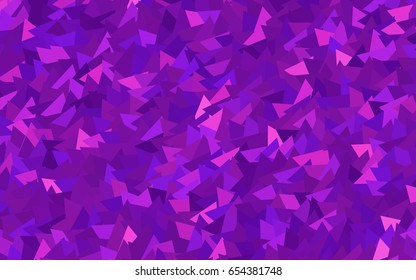 Light Pink, Blue vector abstract colorful background, which consist of triangles. Pattern with colored triangles on white background.