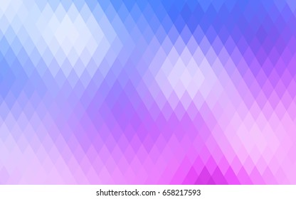 Light Pink, Blue vector abstract textured polygonal background. Blurry rectangular design. The pattern with repeating rectangles can be used for background.