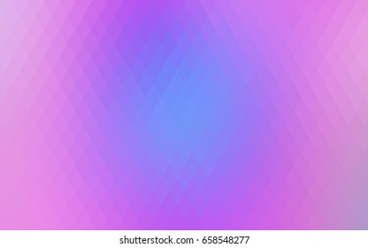 Light Pink, Blue vector abstract textured polygonal background. Blurry rectangular design. The pattern with repeating rectangles can be used for background.