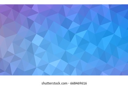 Light Pink, Blue vector abstract textured polygonal background. Blurry triangle design. Pattern can be used for background.