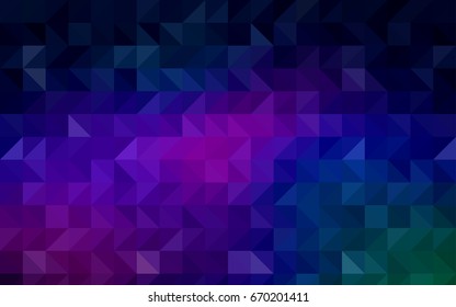 Light Pink, Blue vector abstract mosaic background. Modern geometrical abstract illustration with gradient. The elegant pattern can be used as part of a brand book.