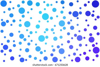Light Pink, Blue vector abstract pattern with circles. Geometry template for your business design. Background with colored spheres.