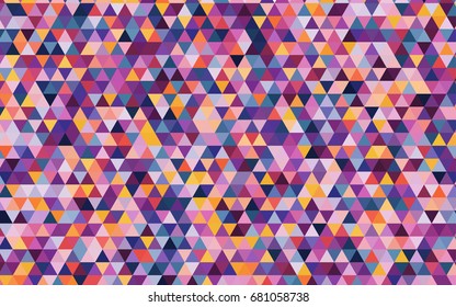 Light Pink, Blue vector abstract mosaic template. A sample with polygonal shapes. The best triangular design for your business.