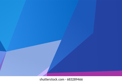 Light Pink, Blue vector abstract mosaic pattern. Triangular geometric sample with gradient.  The textured pattern can be used for background.