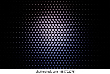 Light Pink, Blue vector abstract pattern with circles. Geometry template for your business design. Background with colored spheres.
