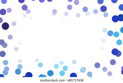 Light Pink, Blue vector abstract pattern with circles. Geometry template for your business design. Background with colored spheres.