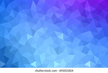 Light Pink, Blue vector abstract textured polygonal background. Blurry triangle design. Pattern can be used for background.