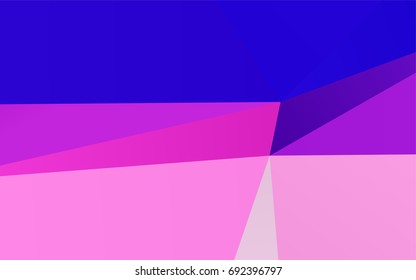 Light Pink, Blue vector abstract polygonal background. Modern geometrical abstract illustration with gradient. The best triangular design for your business.