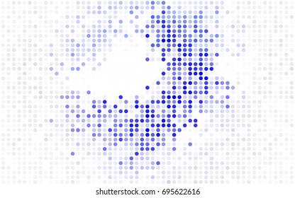 Light Pink, Blue vector abstract pattern with circles. Geometry template for your business design. Background with colored spheres.
