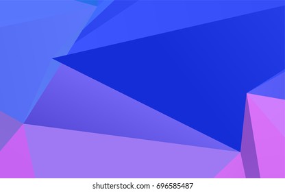 Light Pink, Blue vector abstract polygonal pattern. A completely new color illustration in a vague style. The elegant pattern can be used as part of a brand book.